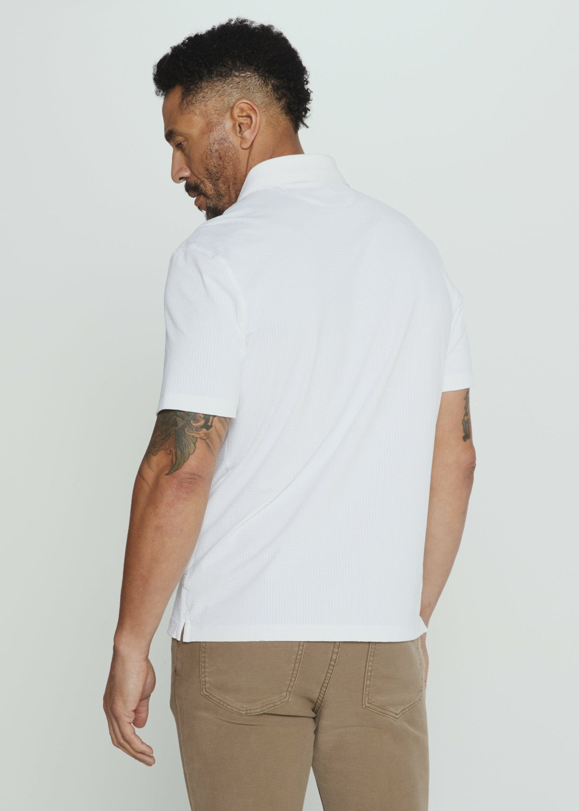 7Diamonds Sutherland Seersucker Stretch Polo
