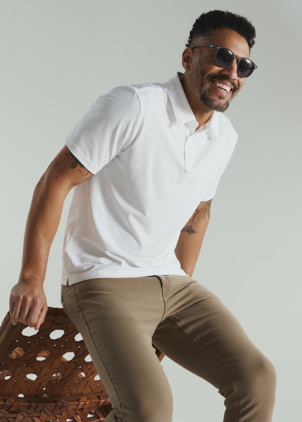 7Diamonds Sutherland Seersucker Stretch Polo