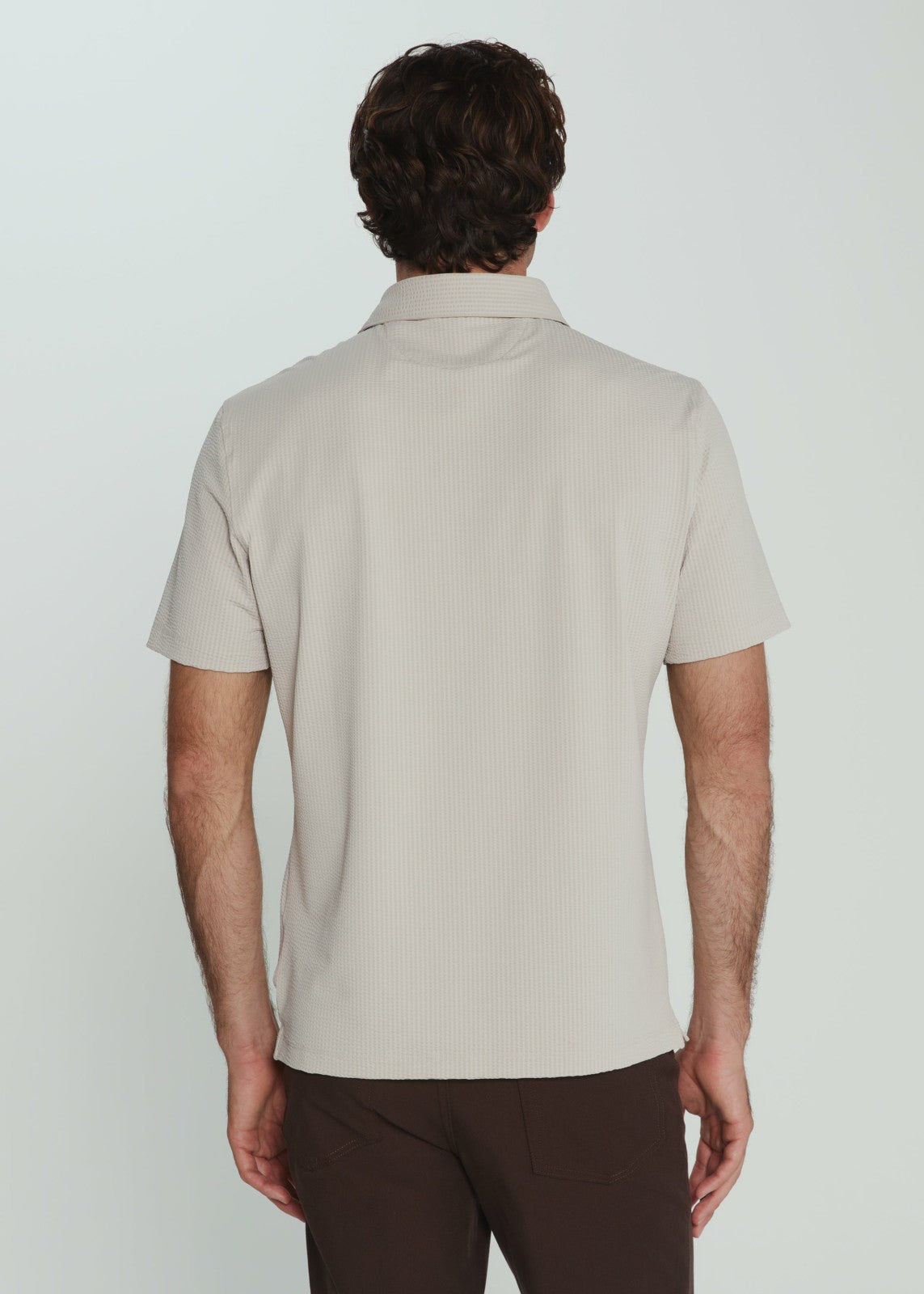 7Diamonds Sutherland Seersucker Stretch Polo