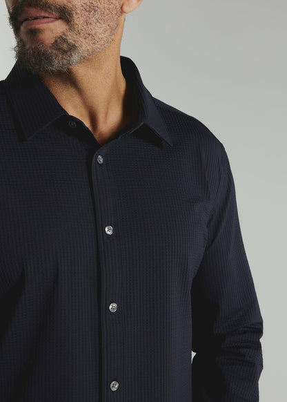 7Diamonds Ferris Seersucker Stretch Long Sleeve Shirt