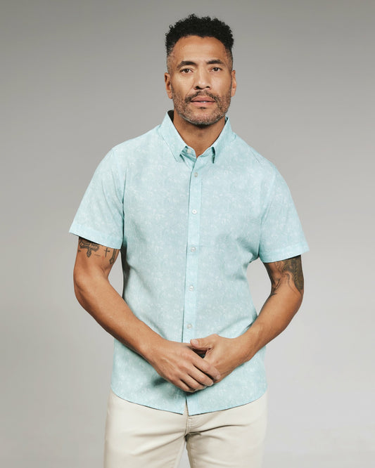 7Diamonds Hollis Seersucker Stretch Short Sleeve Shirt