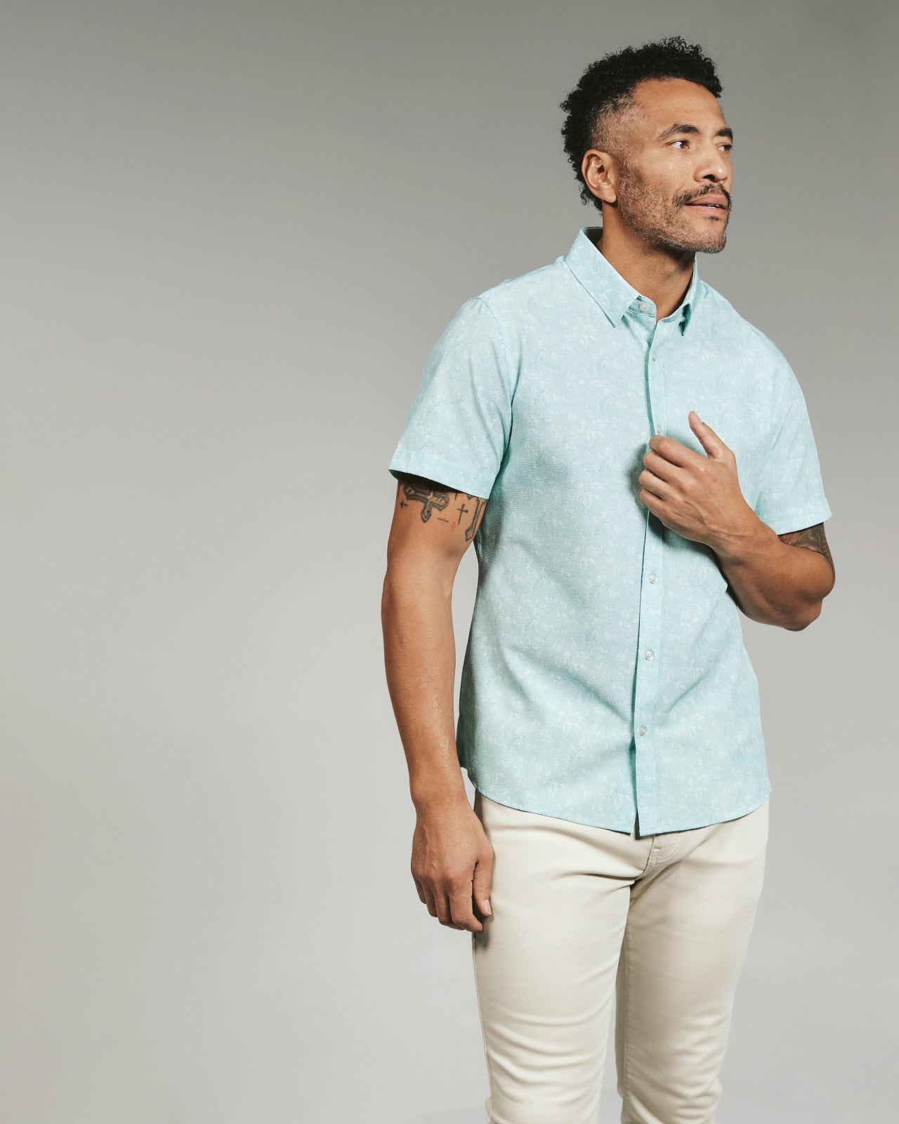 7Diamonds Hollis Seersucker Stretch Short Sleeve Shirt