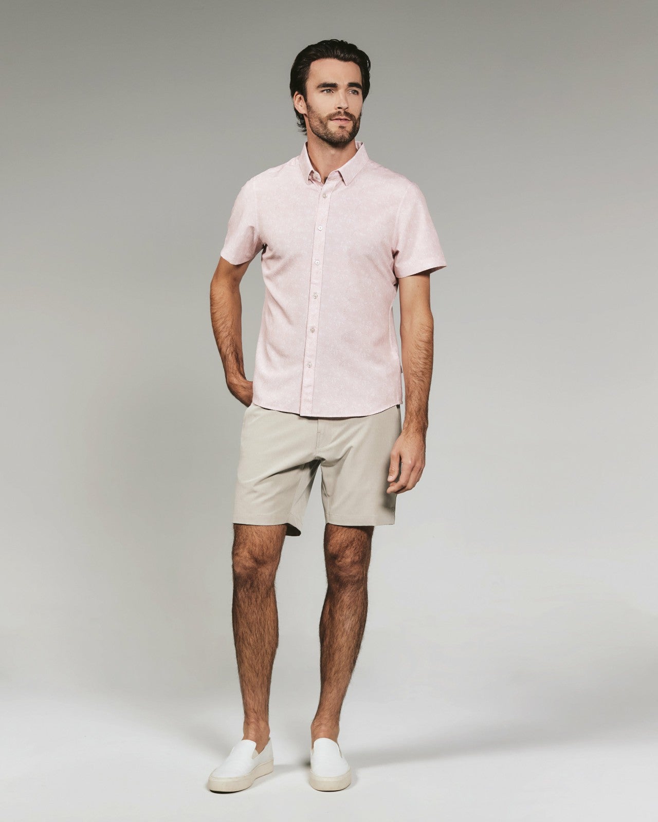 7Diamonds Hollis Seersucker Stretch Short Sleeve Shirt