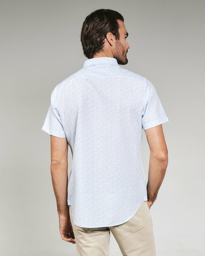 7Diamonds Jayden Seersucker Stretch Short Sleeve Shirt