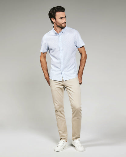 7Diamonds Jayden Seersucker Stretch Short Sleeve Shirt