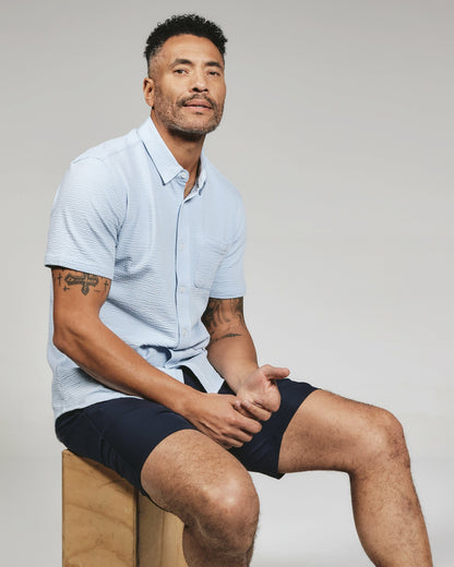 7Diamonds Bennet Seersucker Stretch Short Sleeve Shirt