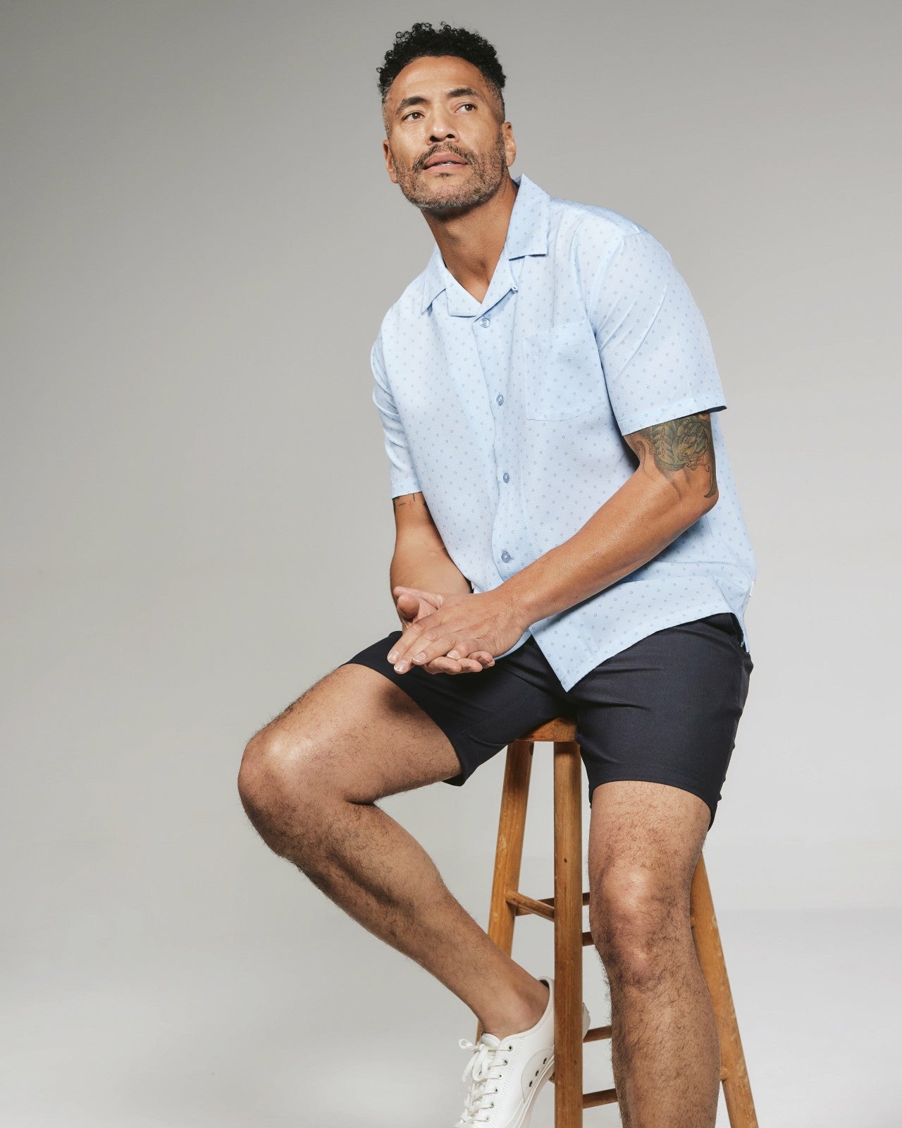 7Diamonds Costello Seersucker Stretch Camp Shirt