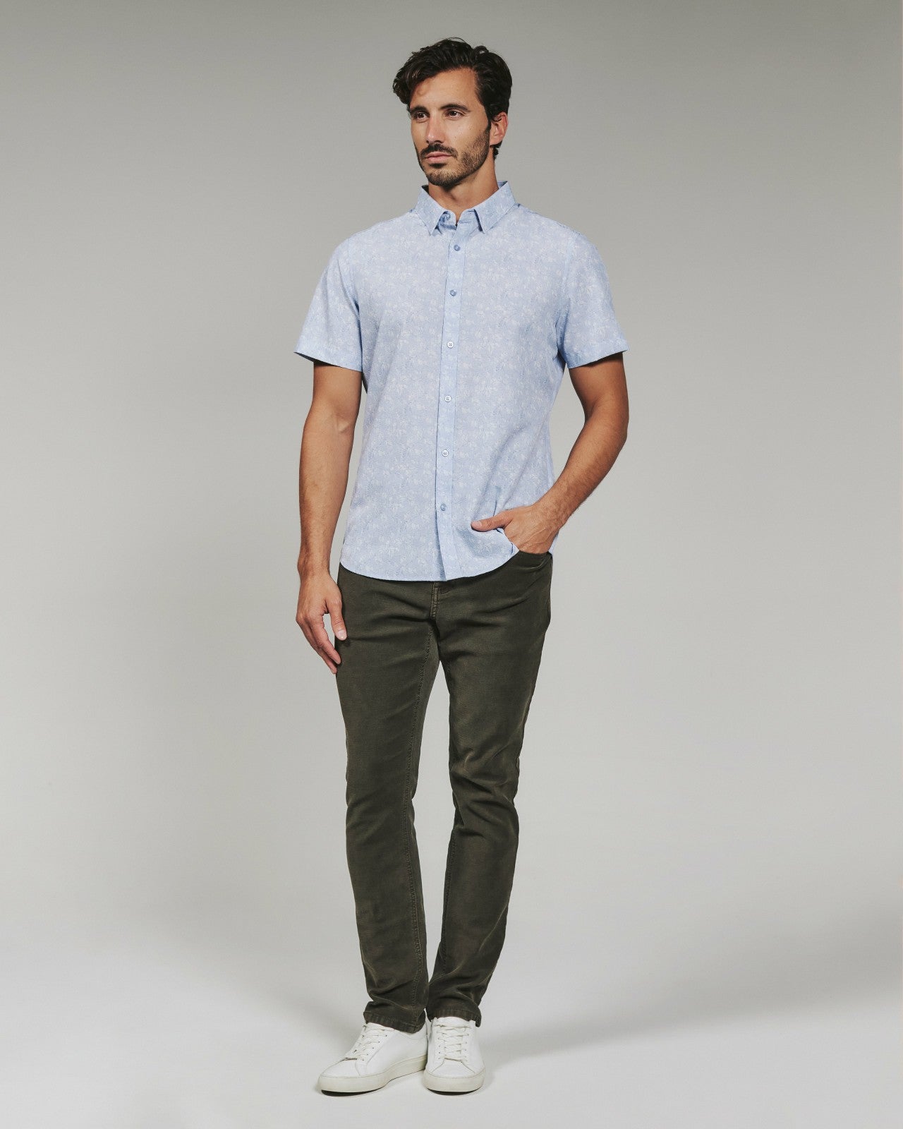 7Diamonds Hollis Seersucker Stretch Short Sleeve Shirt