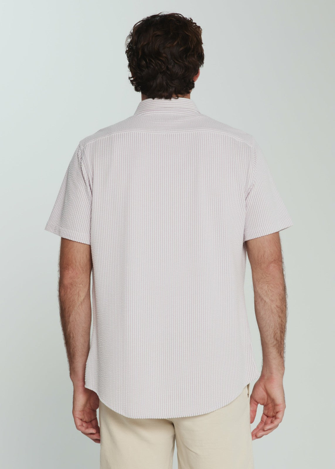 7Diamonds Keaton Seersucker Stretch Short Sleeve Shirt