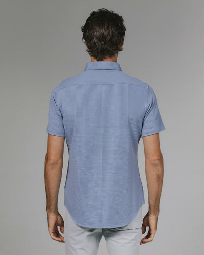 7Diamonds Bennet Seersucker Stretch Short Sleeve Shirt