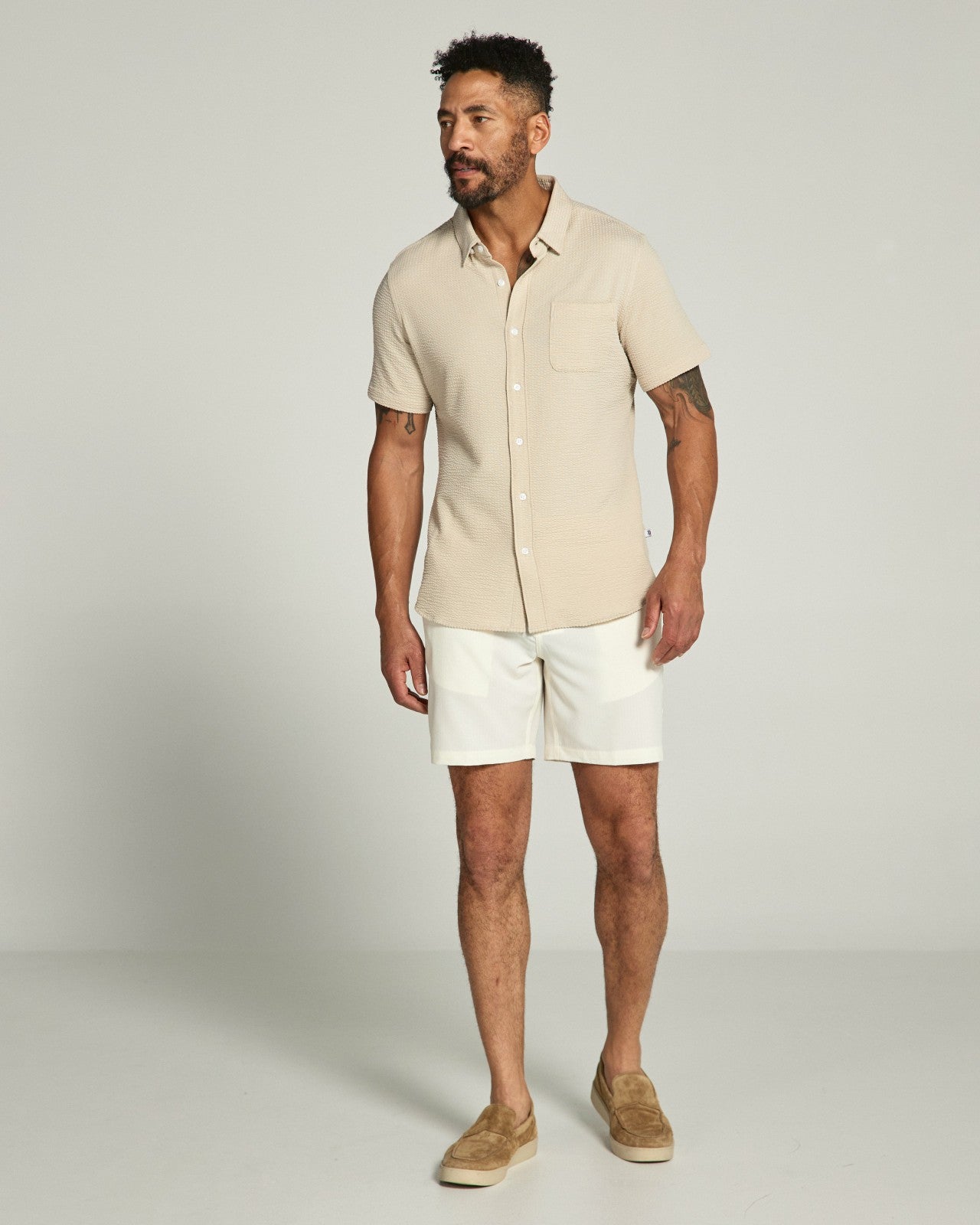 7Diamonds Bennet Seersucker Stretch Short Sleeve Shirt