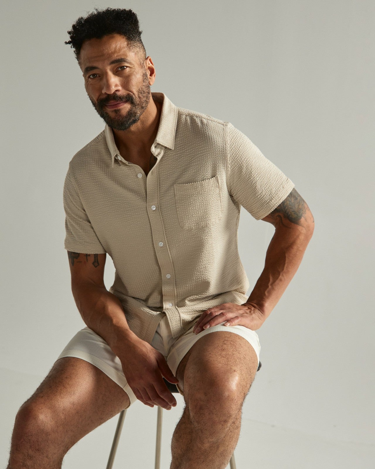 7Diamonds Bennet Seersucker Stretch Short Sleeve Shirt