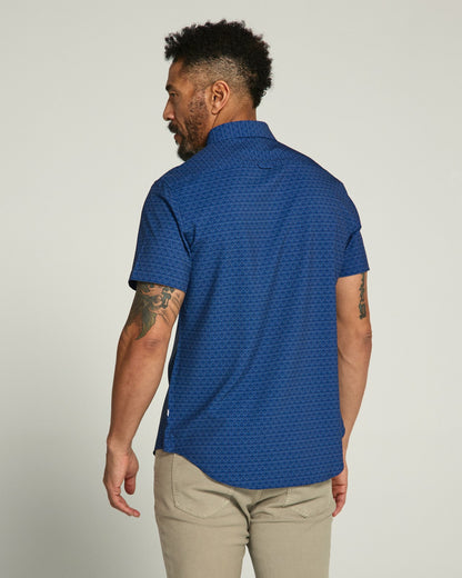 7Diamonds Layne Seersucker Stretch Short Sleeve Shirt