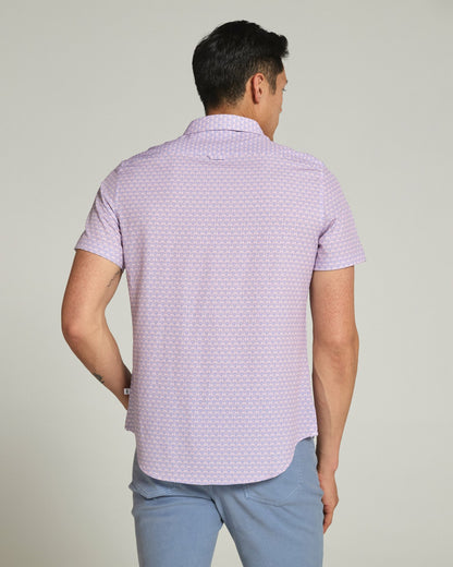 7Diamonds Layne Seersucker Stretch Short Sleeve Shirt