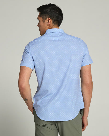 7Diamonds Gareth Seersucker Stretch Short Sleeve Shirt