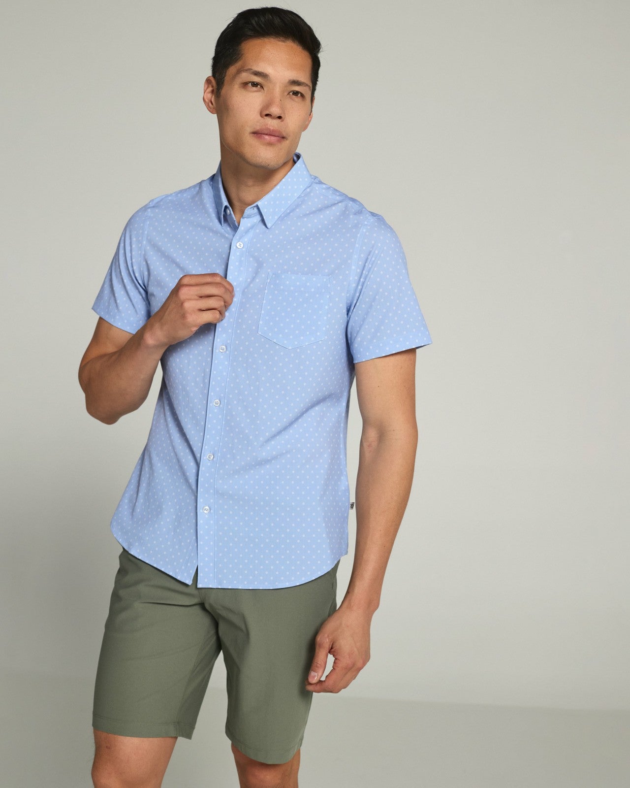 7Diamonds Gareth Seersucker Stretch Short Sleeve Shirt