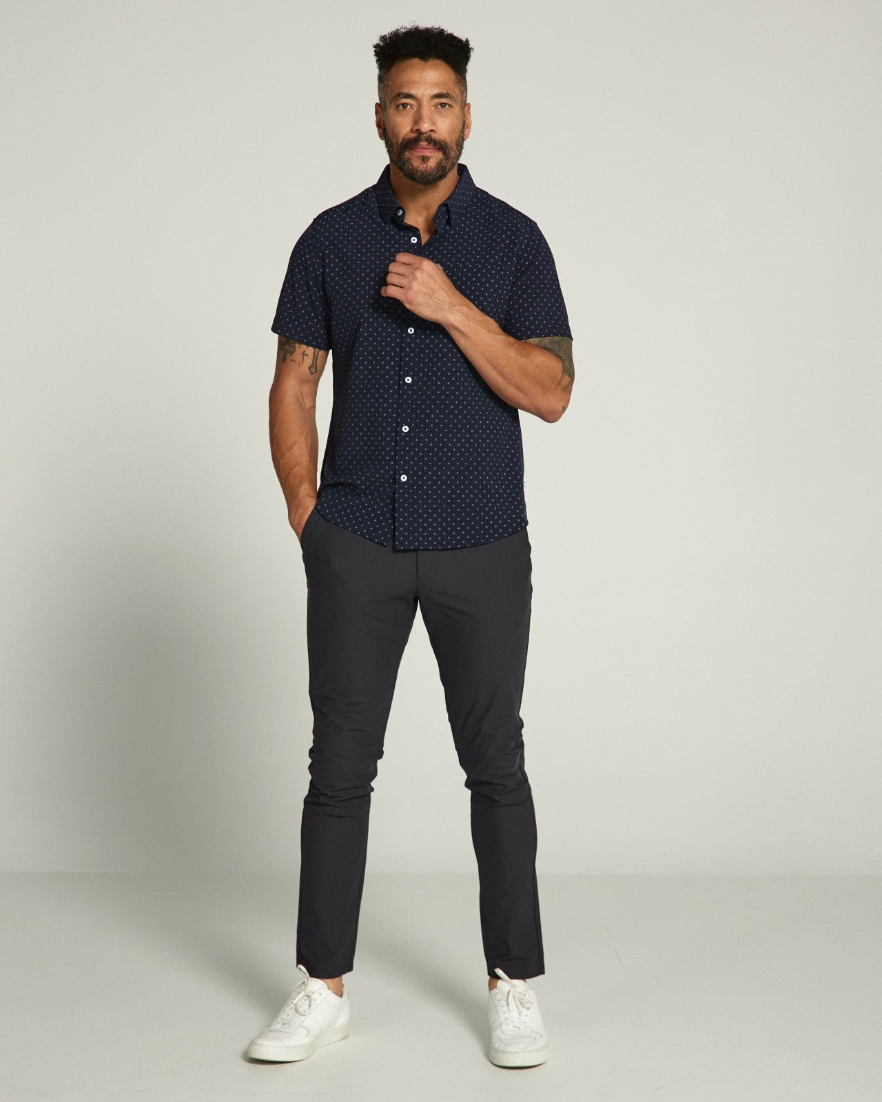 7Diamonds Gareth Seersucker Stretch Short Sleeve Shirt