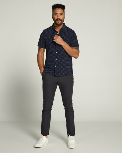 7Diamonds Gareth Seersucker Stretch Short Sleeve Shirt