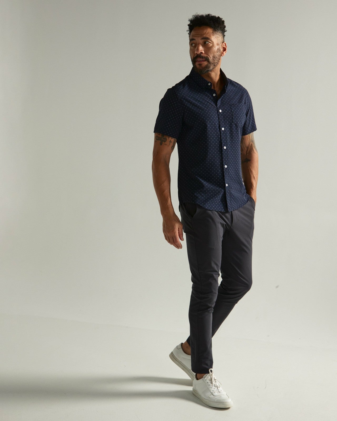 7Diamonds Gareth Seersucker Stretch Short Sleeve Shirt