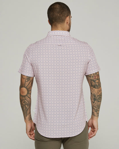 7Diamonds Calix Seersucker Stretch Short Sleeve Shirt
