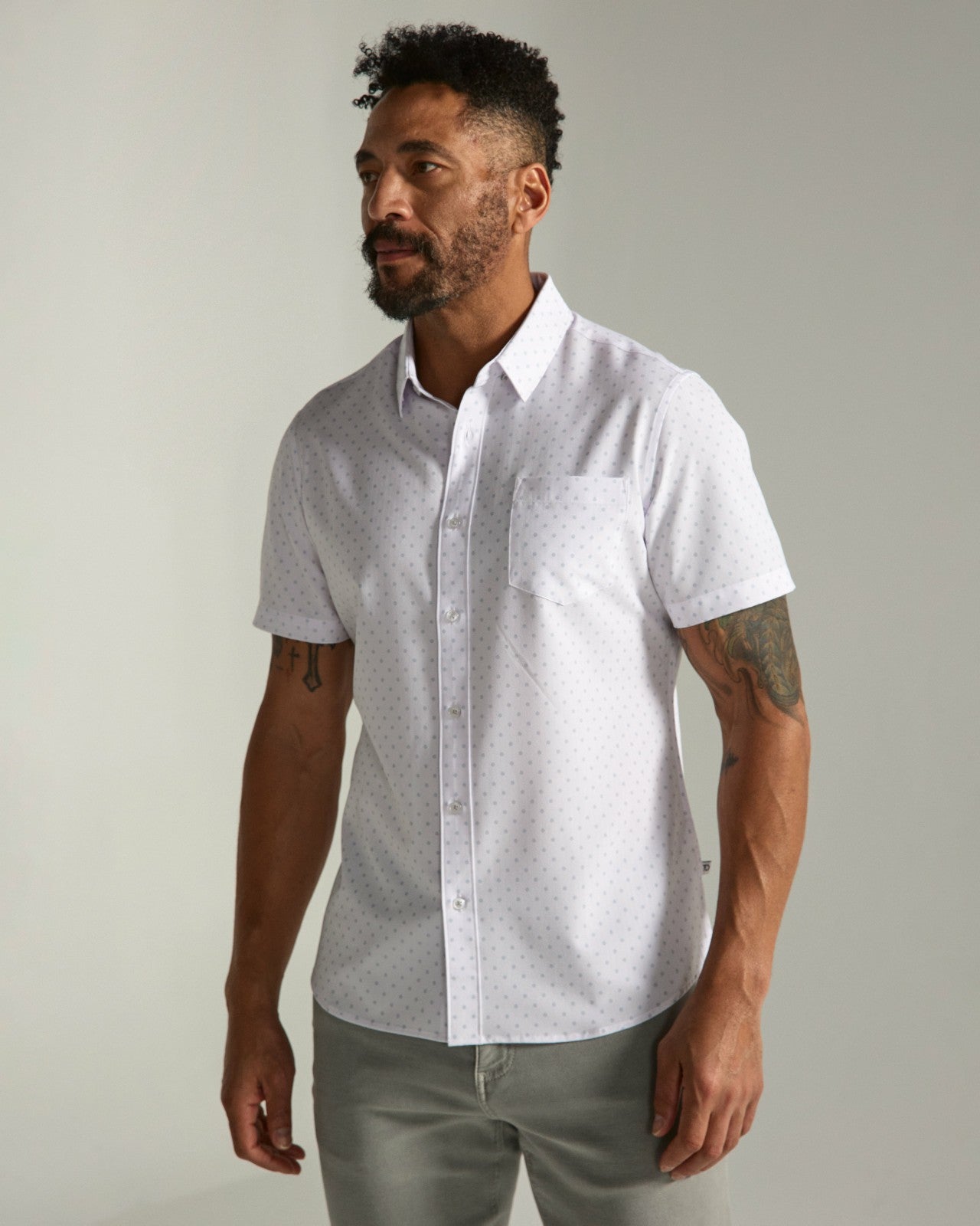 7Diamonds Gareth Seersucker Stretch Short Sleeve Shirt