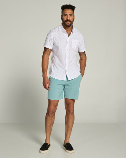 7Diamonds Kairi Seersucker Stretch Short Sleeve Shirt