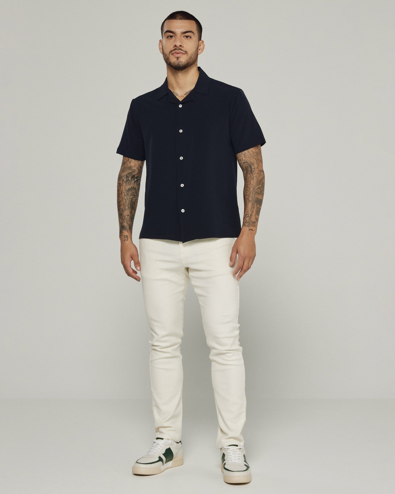 7Diamonds Vance Seersucker Stretch Camp Shirt