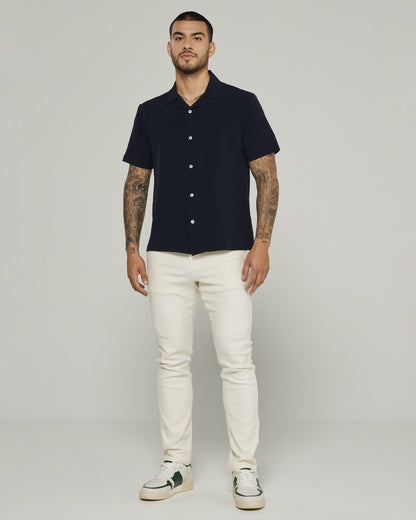 7Diamonds Vance Seersucker Stretch Camp Shirt