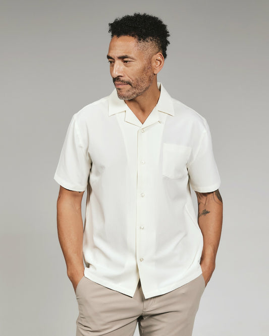 7Diamonds Vance Seersucker Stretch Camp Shirt