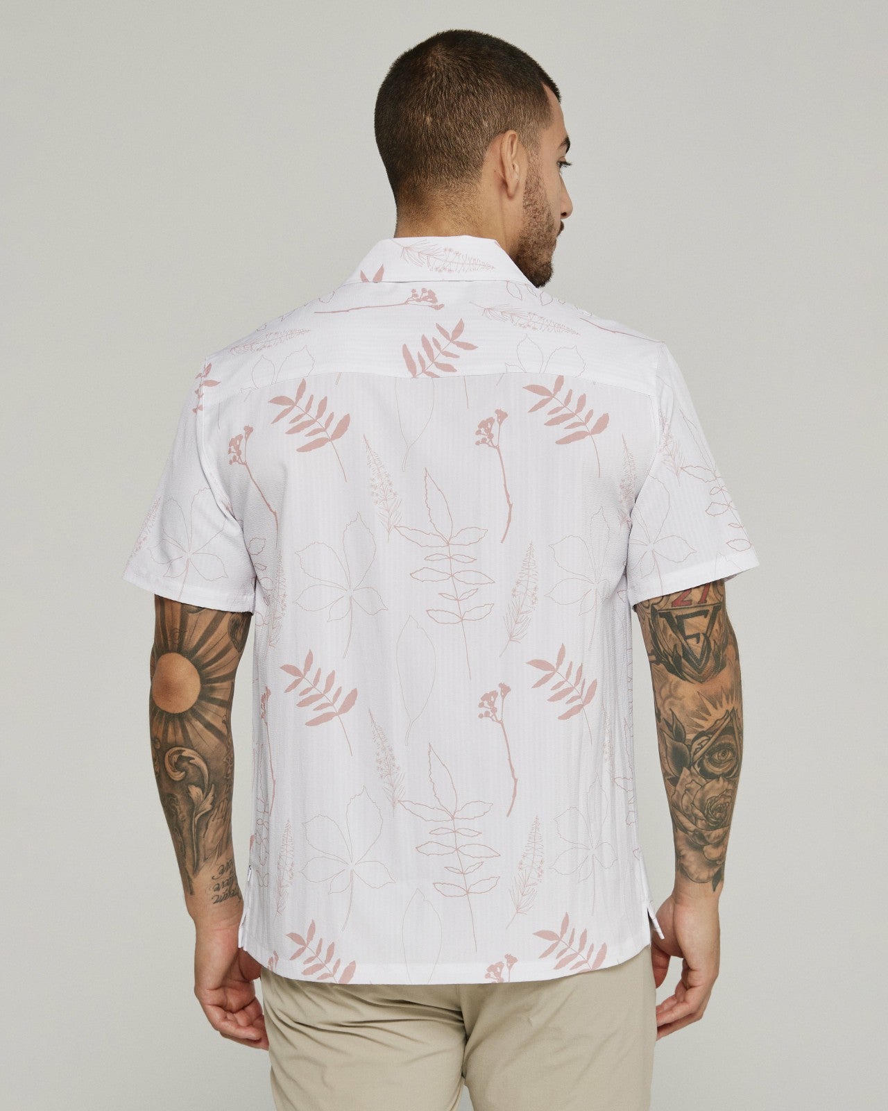 7Diamonds Ciro Seersucker Stretch Camp Shirt