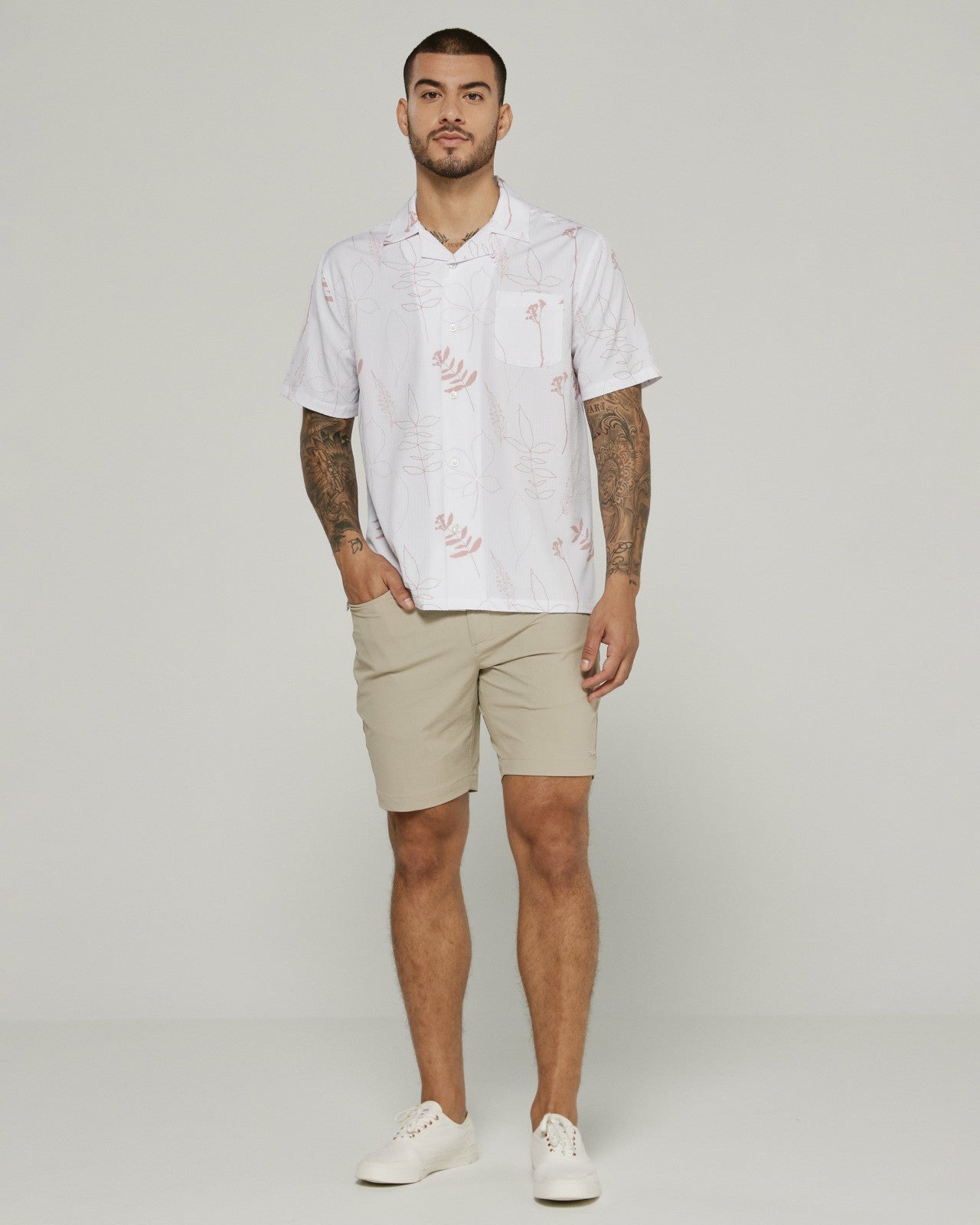 7Diamonds Ciro Seersucker Stretch Camp Shirt