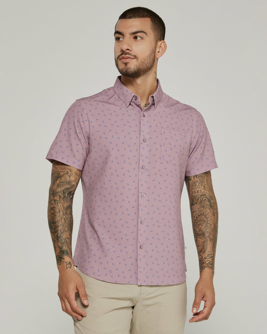 7Diamonds Kairi Seersucker Stretch Short Sleeve Shirt