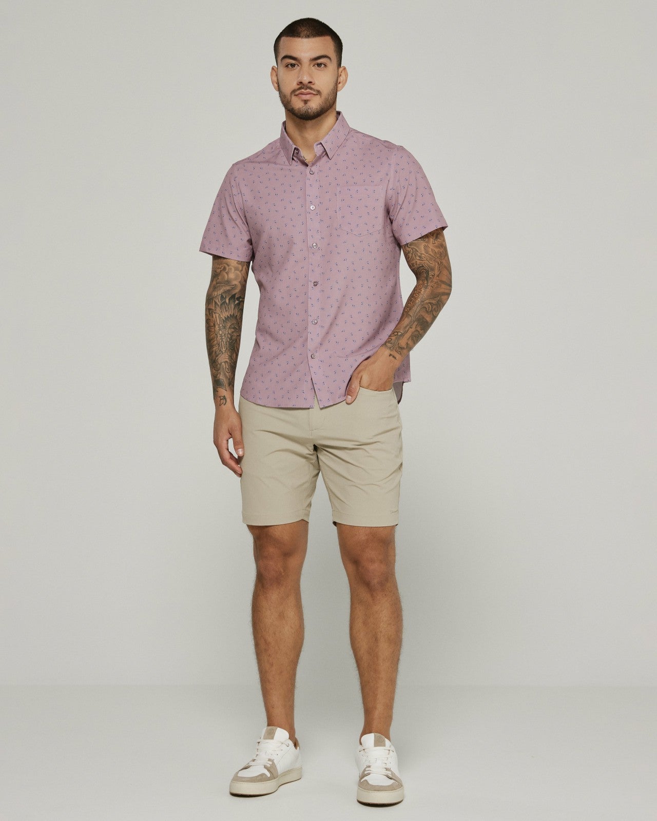 7Diamonds Kairi Seersucker Stretch Short Sleeve Shirt