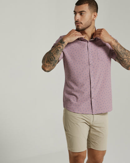 7Diamonds Kairi Seersucker Stretch Short Sleeve Shirt