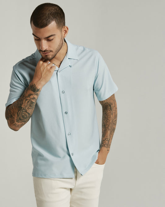7Diamonds Paulo Seersucker Stretch Camp Shirt