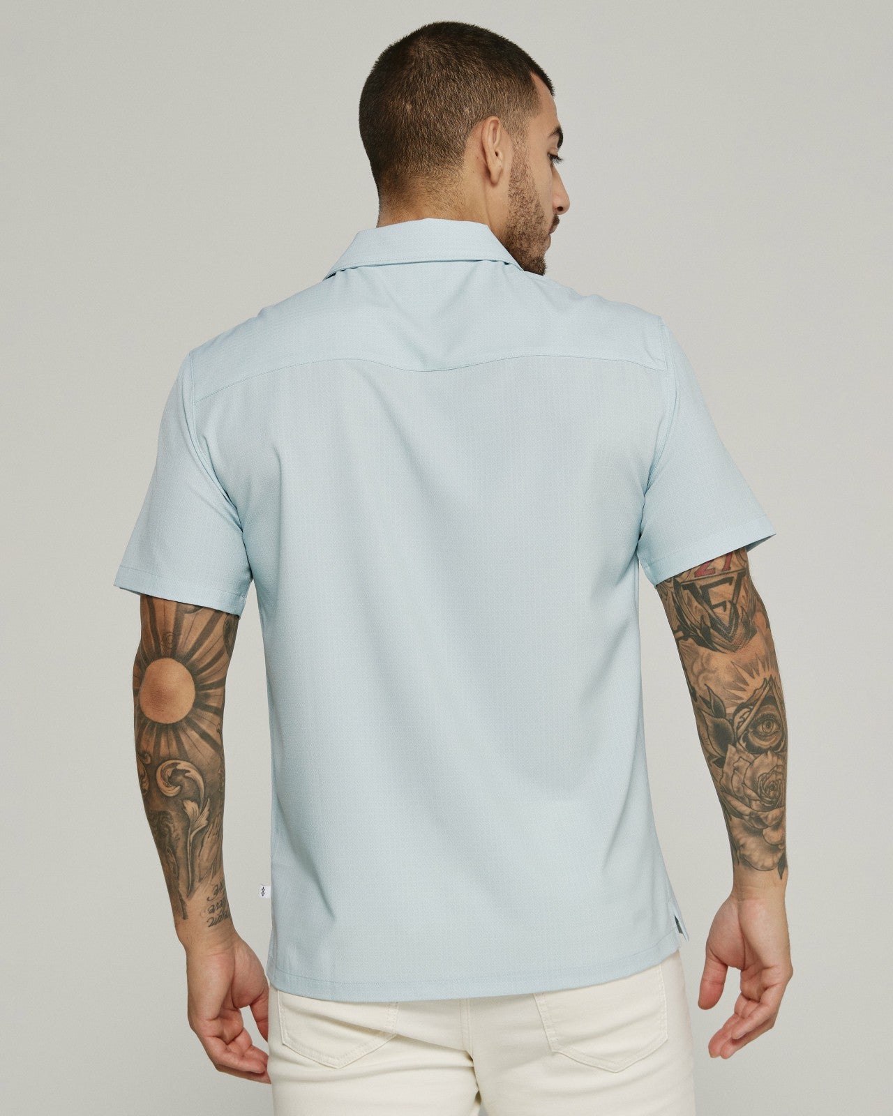7Diamonds Paulo Seersucker Stretch Camp Shirt