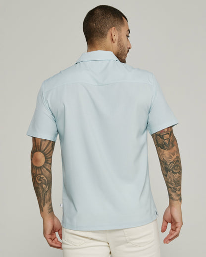 7Diamonds Paulo Seersucker Stretch Camp Shirt