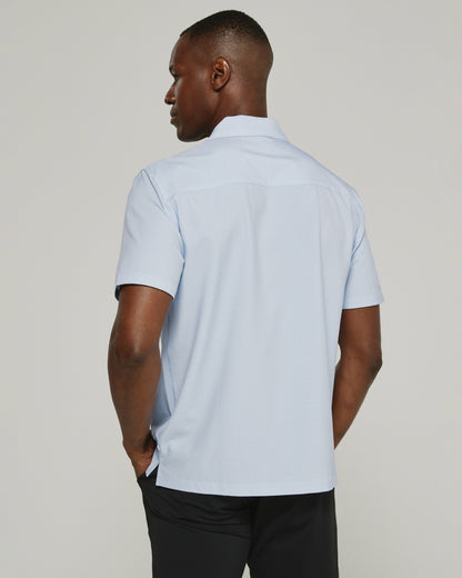7Diamonds Paulo Seersucker Stretch Camp Shirt