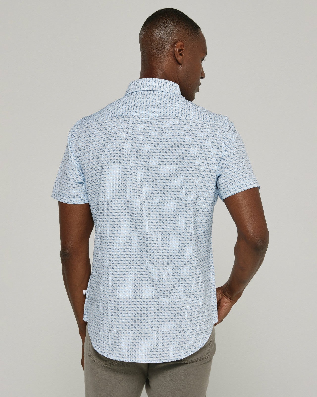 7Diamonds Wesson Seersucker Stretch Short Sleeve Shirt