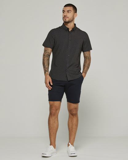 7Diamonds Calix Seersucker Stretch Short Sleeve Shirt
