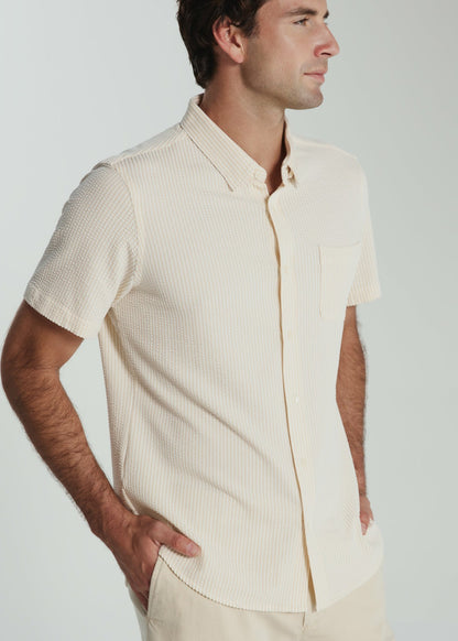 7Diamonds Keaton Seersucker Stretch Short Sleeve Shirt