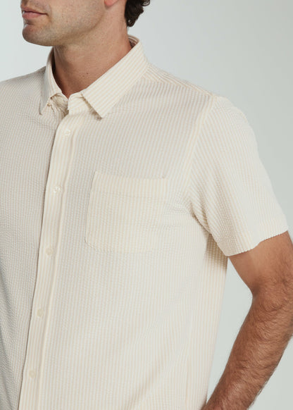 7Diamonds Keaton Seersucker Stretch Short Sleeve Shirt