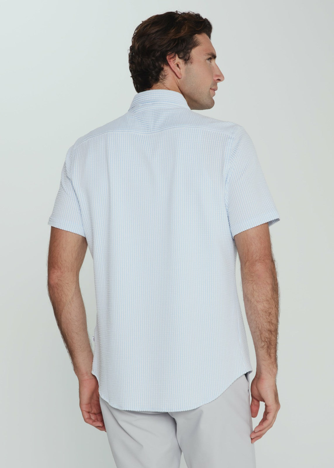 7Diamonds Keaton Seersucker Stretch Short Sleeve Shirt