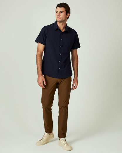 7Diamonds Hana Seersucker Stretch Short Sleeve Shirt