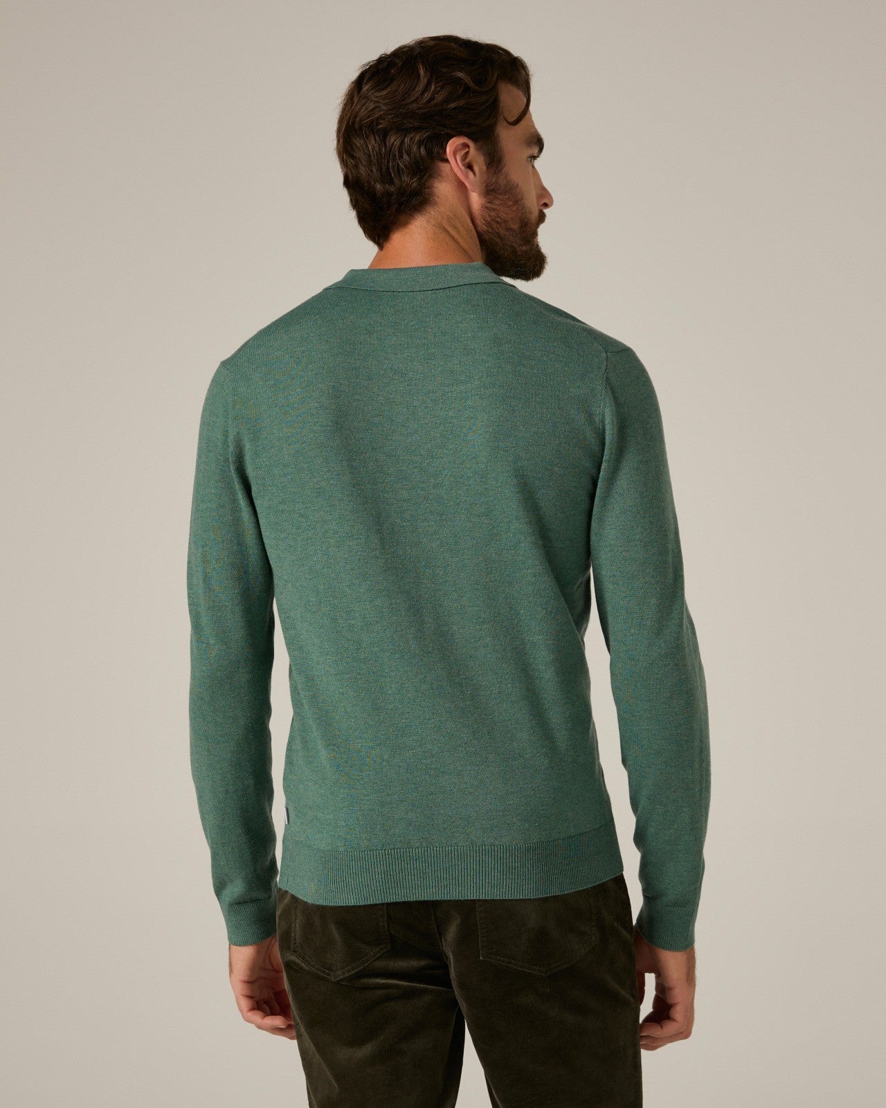 7Diamonds Belford Long Sleeve Knit Polo