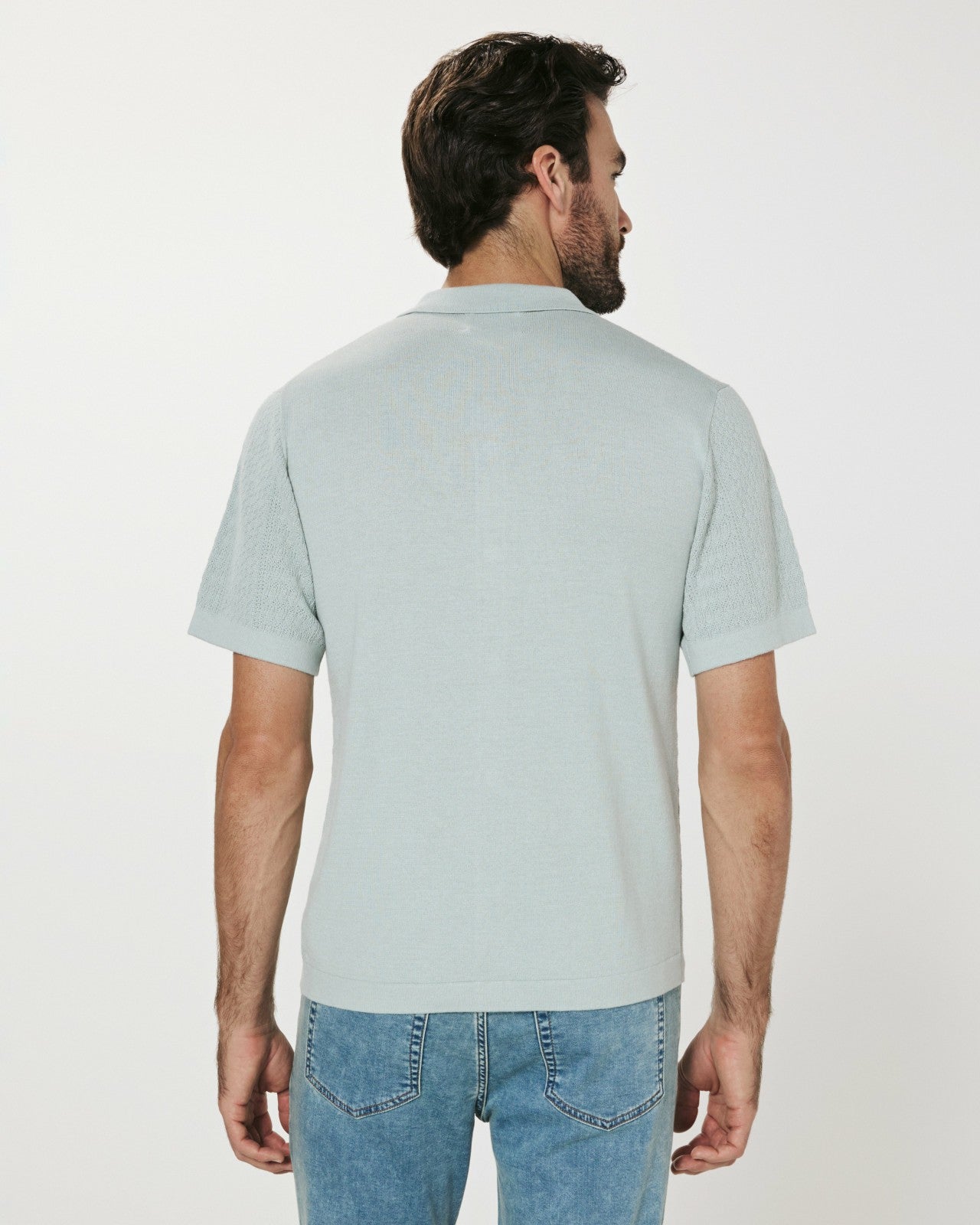 7Diamonds Jonas Button Up Knit Polo