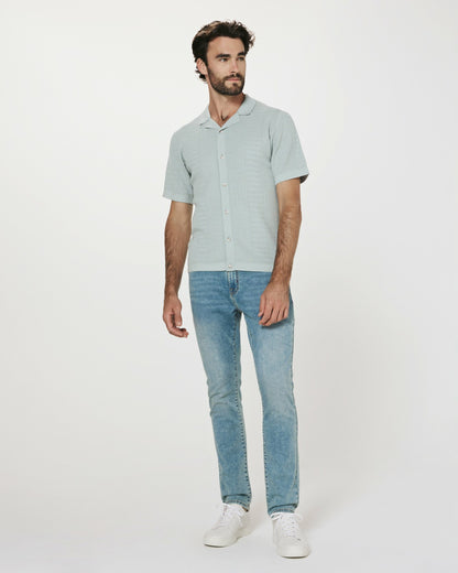 7Diamonds Jonas Button Up Knit Polo