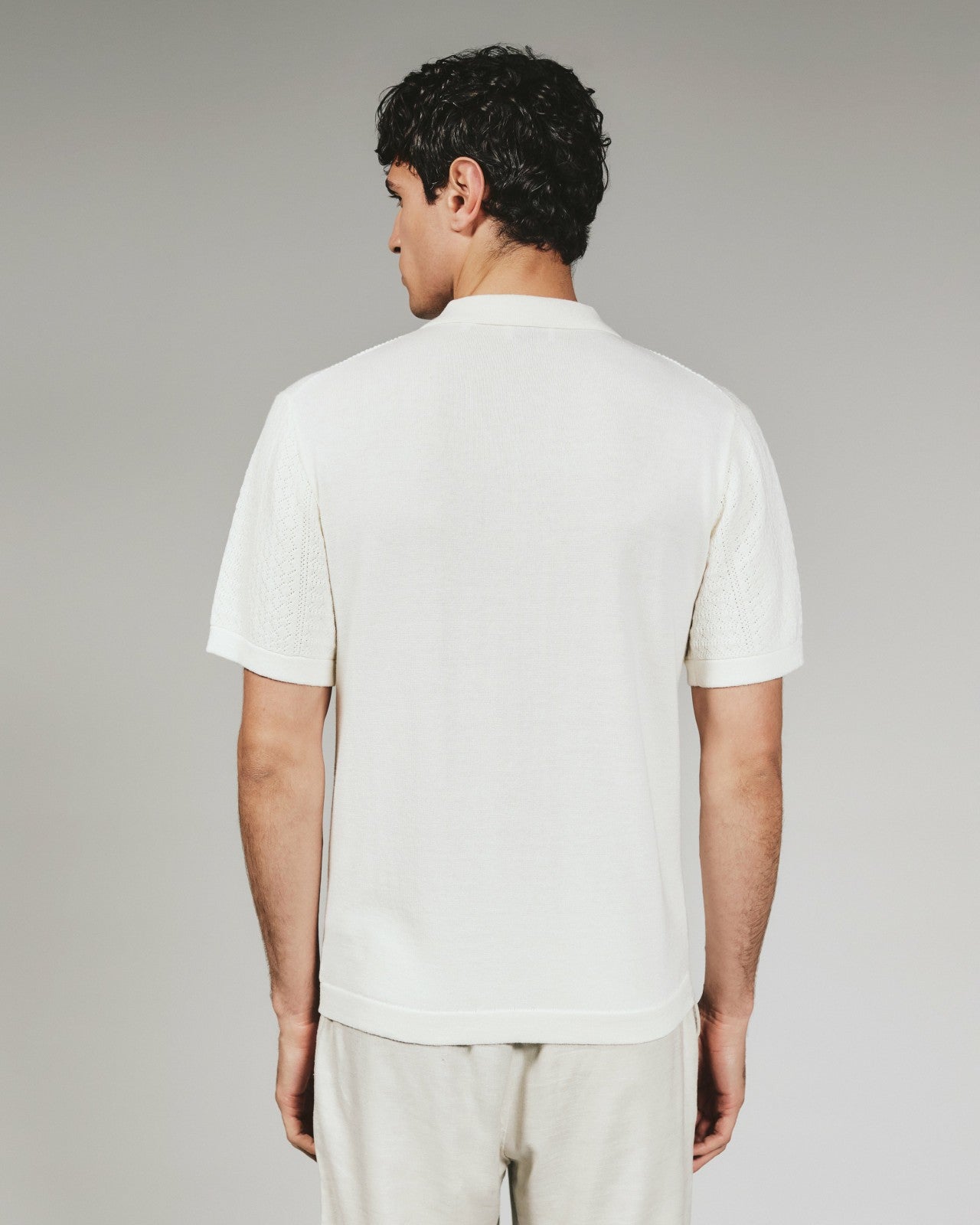 7Diamonds Jonas Button Up Knit Polo