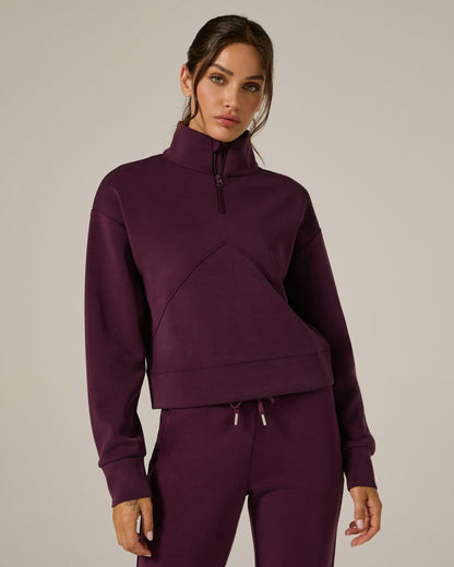 7Diamonds REV™ Crop Quarter-Zip Pullover