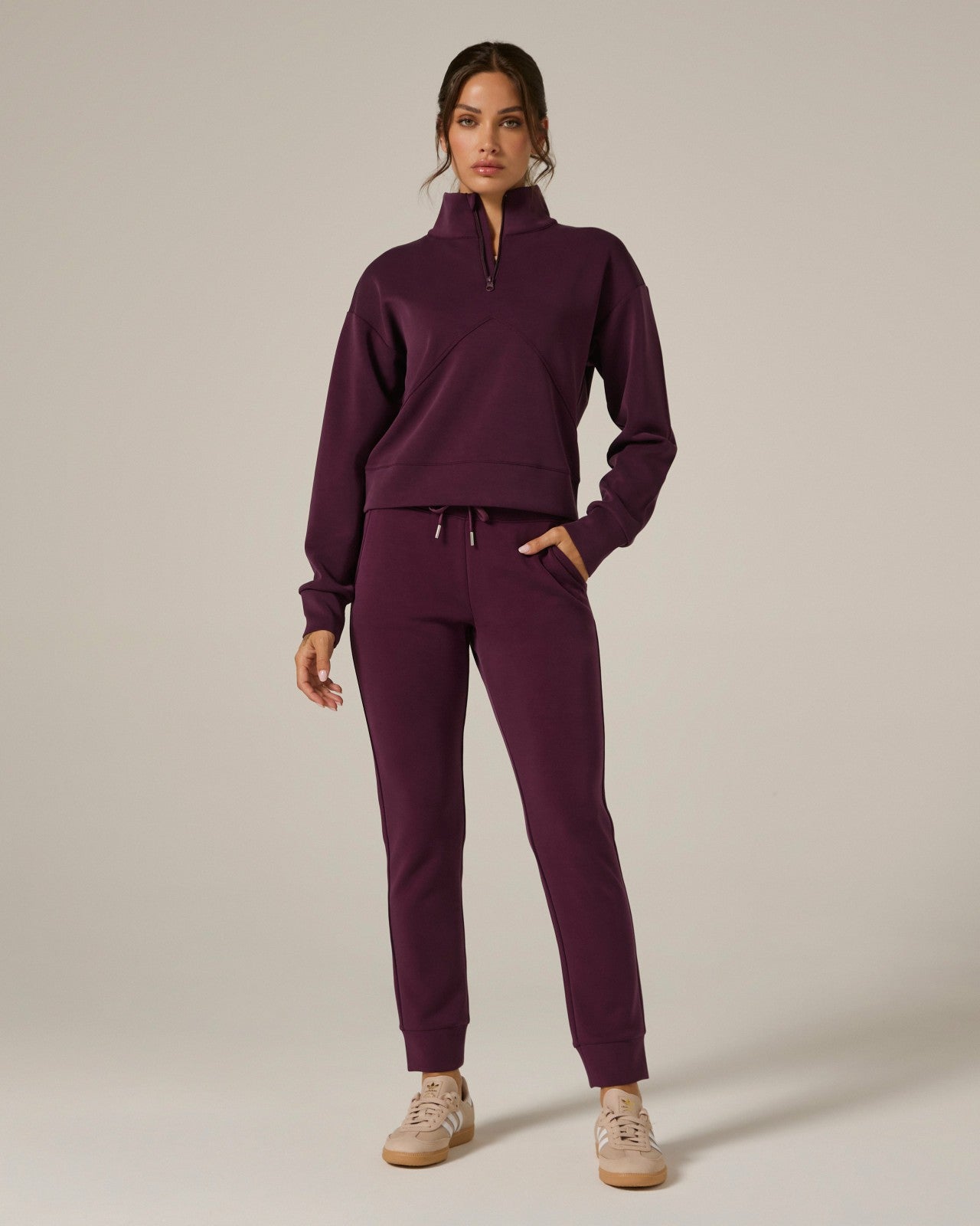 7Diamonds REV™ Crop Quarter-Zip Pullover